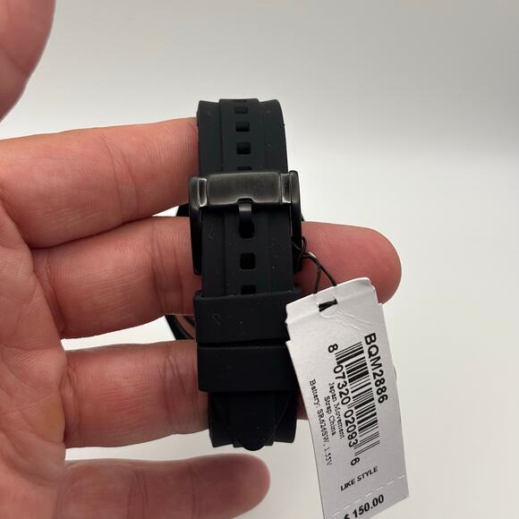 Fossil Dalton BQM2886 Men’s 42mm Black Silicone Strap Quartz Watch NIBWT - Picture 10 of 17